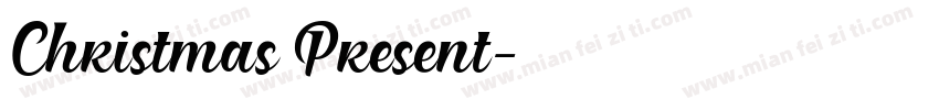 Christmas Present字体转换